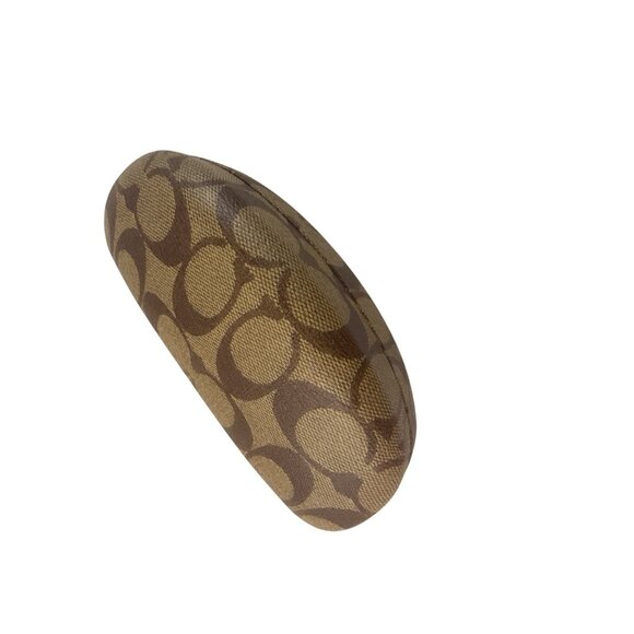 Coach Eyeglass Case Hard Shell Logo Print Sunglasses Holder Accessory - Picture 2 of 10